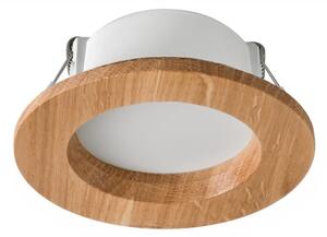 LED Podhledové svítidlo WOODY SPOT LED/5,5W/230V 4000K dub pr. 10 cm