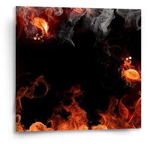 Sablio Obraz Červený oheň - 50x50 cm