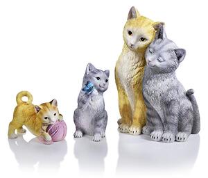 Weltbild Dekorace Kočičí pár a 2 koťata