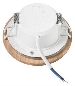 LED Podhledové svítidlo WOODY SPOT LED/5,5W/230V 4000K dub pr. 10 cm
