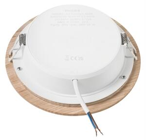 LED Podhledové svítidlo WOODY SPOT LED/16,5W/230V 4000K dub pr. 18,5 cm