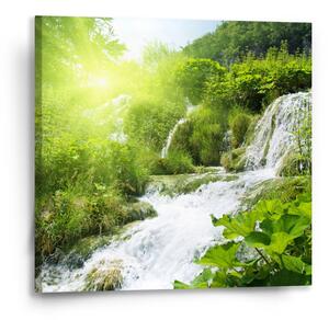 Sablio Obraz Kaskádovitý vodopád - 50x50 cm