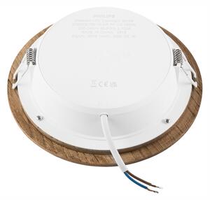 LED Podhledové svítidlo WOODY SPOT LED/16,5W/230V 4000K ořech pr. 18,5 cm