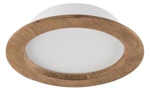 LED Podhledové svítidlo WOODY SPOT LED/16,5W/230V 4000K ořech pr. 18,5 cm