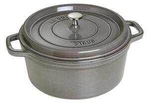 Litinový hrnec Staub 28 cm, šedý