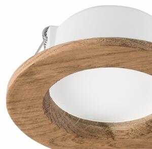 LED Podhledové svítidlo WOODY SPOT LED/5,5W/230V 4000K ořech pr. 10 cm