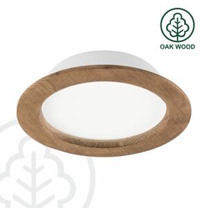 LED Podhledové svítidlo WOODY SPOT LED/16,5W/230V 4000K ořech pr. 18,5 cm