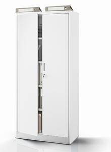 Kovová skříň JAN Compact 1750 x 800 x 400 mm, šedá