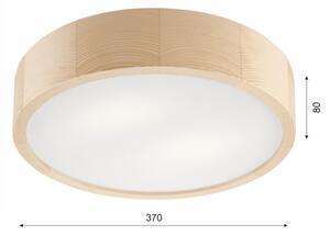 Koupelnové stropní svítidlo NATURAL 3xE27/15W/230V IP54 borovice pr. 37 cm
