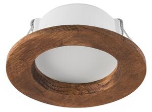 LED Podhledové svítidlo WOODY SPOT LED/5,5W/230V 4000K třešeň pr. 10 cm