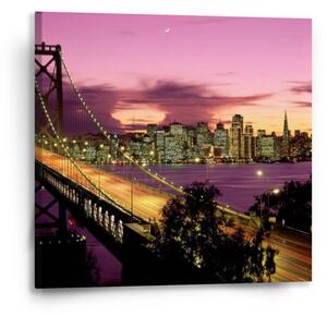 Sablio Obraz Rozsvícený most - 50x50 cm