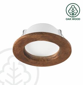 LED Podhledové svítidlo WOODY SPOT LED/5,5W/230V 4000K třešeň pr. 10 cm