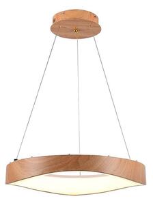 LED Lustr na lanku LED/25W/230V 3000K pr. 50 cm hnědá