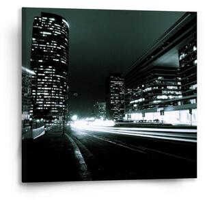 Sablio Obraz Noční ulice - 50x50 cm