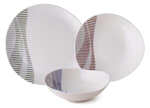 Jídelní sada 24 ks pestrobarevná/porcelán