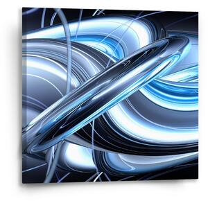 Sablio Obraz Modrá abstrakce - 50x50 cm