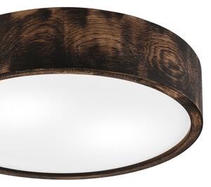 Stropní svítidlo OAK SMOKY 2xE27/15W/230V pr. 37,5 cm dub/tmavě hnědá
