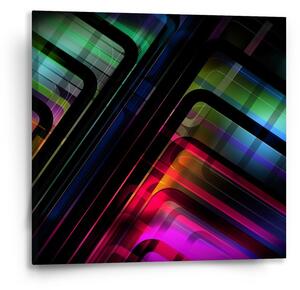 Sablio Obraz Černé pruhy - 50x50 cm
