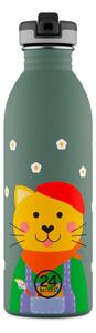 24Bottles Dětská láhev Kids Bottle 0,5l, smart cat