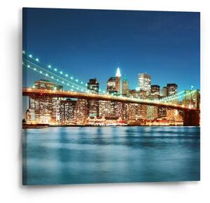 Sablio Obraz Rozsvícený most 2 - 50x50 cm