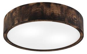 Stropní svítidlo OAK SMOKY 2xE27/15W/230V pr. 37,5 cm dub/tmavě hnědá