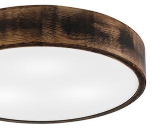 Stropní svítidlo OAK SMOKY 3xE27/15W/230V pr. 47,5 cm dub/tmavě hnědá