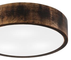 Koupelnové stropní svítidlo OAK SMOKY 3xE27/15W/230V IP54 pr. 37,5 cm dub/hnědá