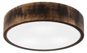 Koupelnové stropní svítidlo OAK SMOKY 3xE27/15W/230V IP54 pr. 37,5 cm dub/hnědá