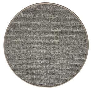 Vopi koberce Kusový koberec Alassio šedobéžový kulatý - 100x100 (průměr) kruh cm