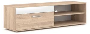 Obývací stěna BRICK 204x150x36 cm dub sonoma/bílá