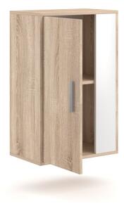 Obývací stěna BRICK 204x150x36 cm dub sonoma/bílá