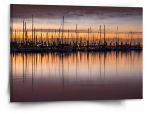 Sablio Obraz Večerní přístav - 150x110 cm