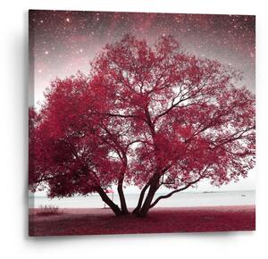 Sablio Obraz Červený strom - 50x50 cm