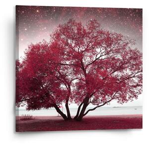 Sablio Obraz Červený strom - 110x110 cm