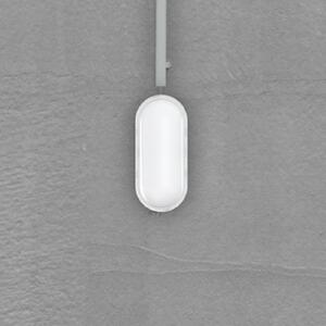 MEGATRON LED venkovní nástěnné svítidlo Zella Neo XL Sensor, bílá, IP54, stmívatelný, Bílá / opál, Chodba, Plast
