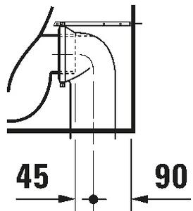 Duravit 21150900002 - Stojící WC D-CODE keramika/lesklá bílá