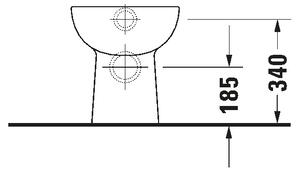 Duravit 21150900002 - Stojící WC D-CODE keramika/lesklá bílá
