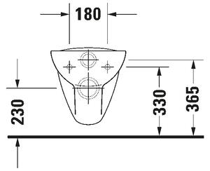 Duravit 45351900A1 - Závěsné WC s prkénkem D-CODE keramika/lesklá bílá