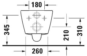 Duravit 29030900212 - Závěsné WC Rimless D-CODE keramika/lesklá bílá