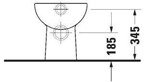 Duravit 21080900002 - Stojící WC D-CODE keramika/lesklá bílá