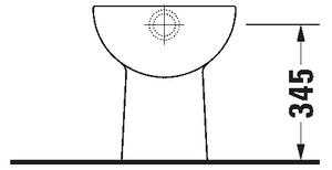Duravit 21100100002 - Stojící WC D-CODE keramika/lesklá bílá