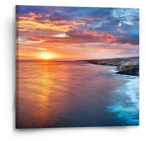 Sablio Obraz Západ slunce nad mořem - 50x50 cm