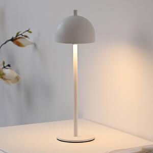 Schöner Wohnen LED stolní lampa na baterie Bellies, bílá, IP54, stmívatelný, Bílá / opál, Obývací pokoj / jídelna, kov, Skandinávský