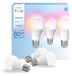 SADA 3x LED Stmívatelná žárovka Philips Hue WACA E27/8W/230V 2200-6500K