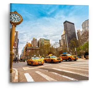 Sablio Obraz Žluté taxiky 2 - 50x50 cm