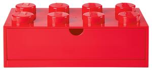 LEGO Zásuvka na psací stůl stavební kostka 8 knoflíků (červená) (100349913003)