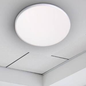 Näve LED podhledové svítidlo Suma, Ø 21,5 cm, bílá, stmívatelné, IP44, stmívatelný, Bílá / opál, Koupelna, Plast, Zapuštěné kulaté