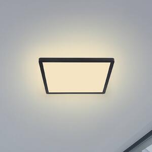 Globo LED stropní světlo Sapana, hranaté, stmívací černá, stmívatelný, Černá, Obývací pokoj / jídelna, Plast, Moderní