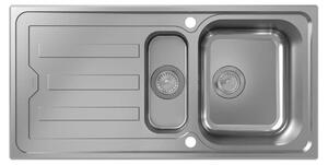 Hansgrohe vestavný dřez S44 s odkapávačem, dno 60 cm, 2 umyvadla, ES