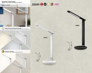 Rabalux 6979 Osias LED Moderní stolní lampička | Variabilní | 9W | Bílá - r-6979